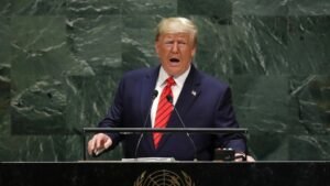 President Trump `denounced` Iran at the United Nations 1